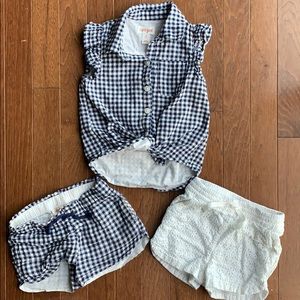 Three piece gingham set